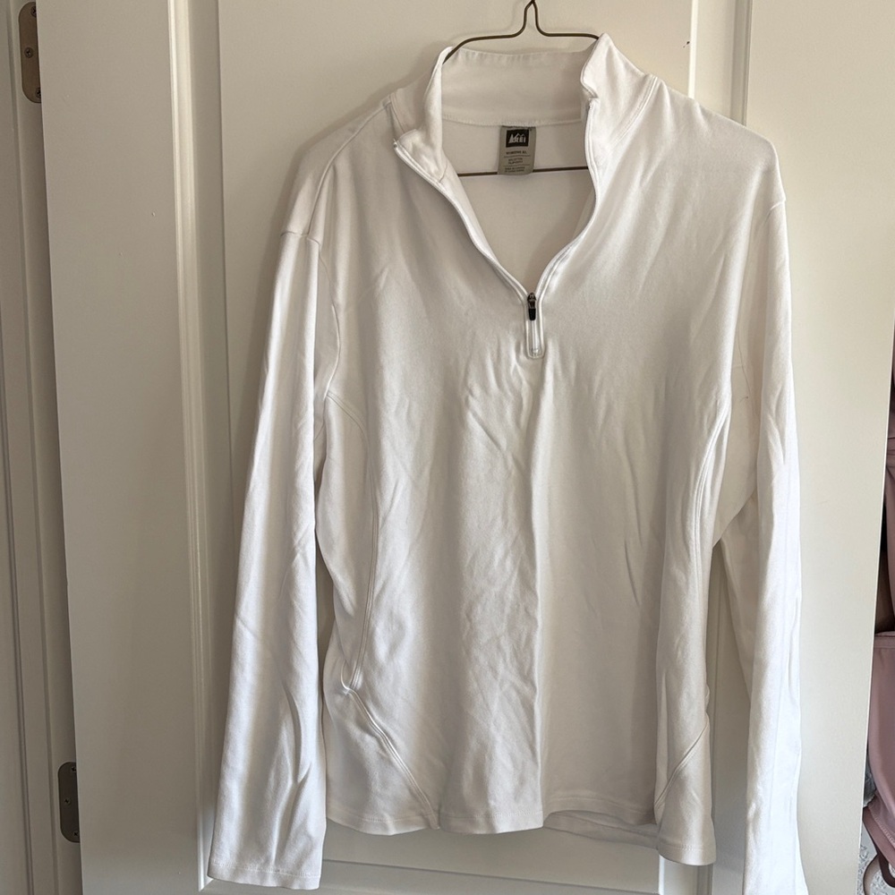 REI Classic White Zip Pullover